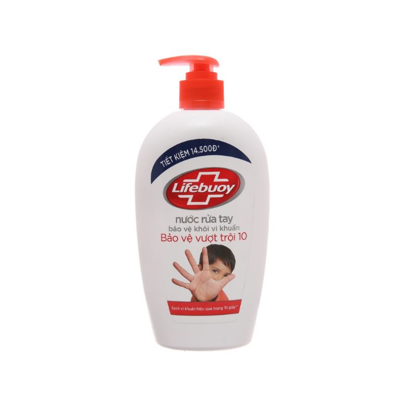 Nước rửa tay Lifebuoy 500g bảo vệ khỏi vi khuẩn