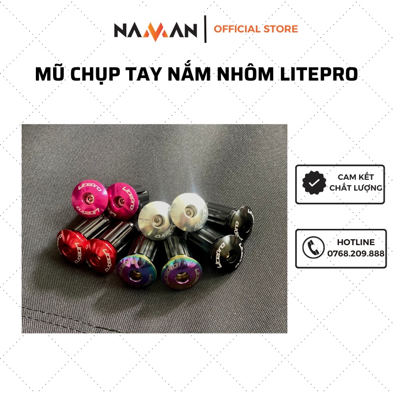 Mũ chụp tay nắm nhôm Litepro dùng cho xe đạp cá tính thời thượng