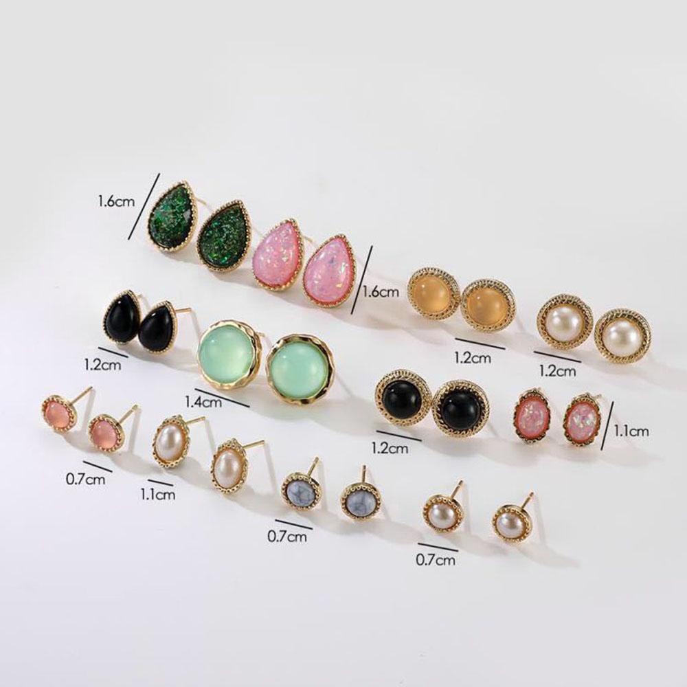 Qqmall Khuyên Tai Dạng Nụ Dự Tiệc Cưới Cho NữHoa Baroque Trang Trí|Phụ Kiện Thời Trang Dễ Thương Bắt Mắt