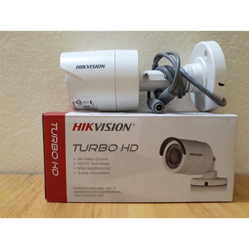 Camera HDTVI Thân trụ 2MP Full HD HIKVISION DS-2CE16D0T-IRP Vỏ Nhựa, DS-2CE16D0T-IR Vỏ Sắt 2.0 - Chính Hãng BH24TH