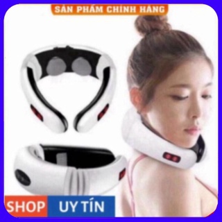 Máy massa cổ vai gáy 3D ứng dụng massage xung điện giảm đau nhức, phục hồi cơ thể.
