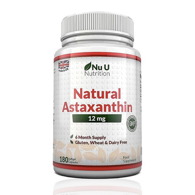 Thực Phẩm Bổ Sung Nu U Astaxanthin 12Mg 180 Viên - Tăng Cường Hệ Miễn Dịch, Sức Đề Kháng