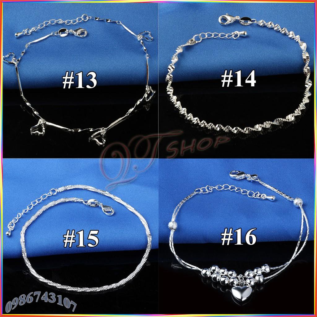 Vòng chân lắc chân bạc Hàn Quốc 18 mẫu LC29A | BigBuy360 - bigbuy360.vn