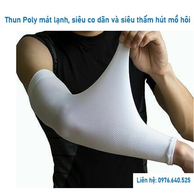 Ống tay chống nắng Hàn Quốc chính hãng AquaX, Găng tay chống nắng chất liệu làm mát lạnh, chống tia bức xạ UV