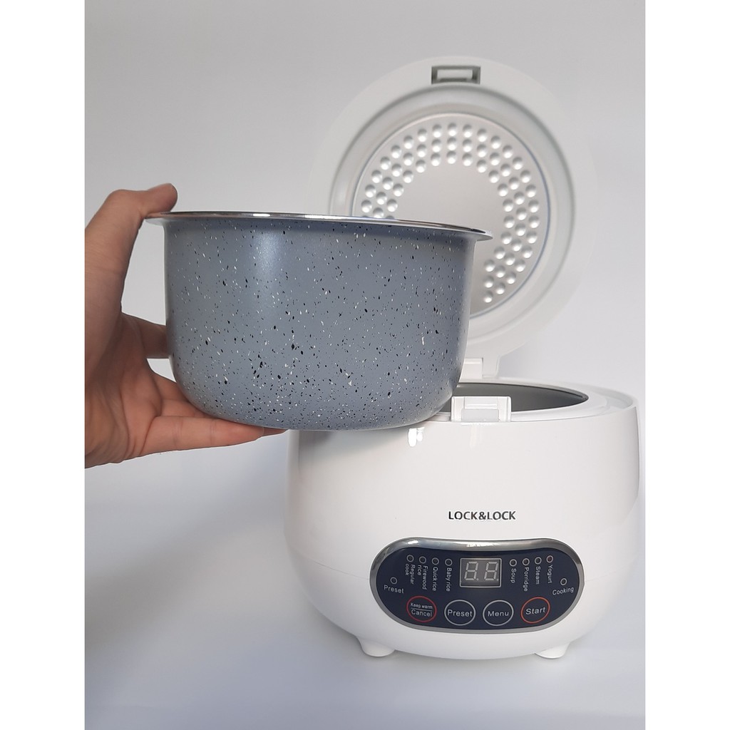 Nồi Cơm Điện Mini siêu tiện lợi 0.8 lít Lock&amp;Lock - EJR326