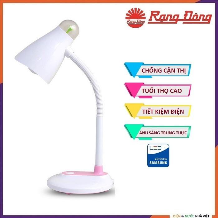 Đèn học (đèn bàn) chống cận LED Rạng Đông, 2 năm bảo hành