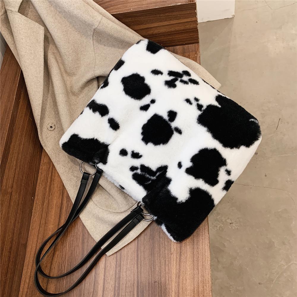 UUMIR Túi Tote Đeo Vai Bằng Lông Nhung Mềm Mại Kích Cỡ Lớn Thời Trang Mù