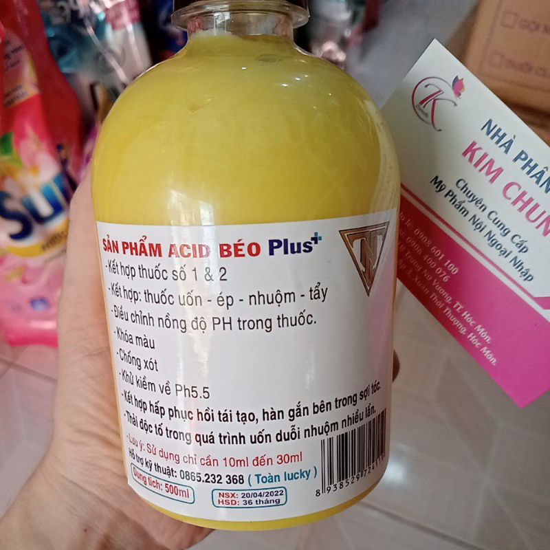 A xít béo hỗ trợ uốn duỗi nhuộm 450ml
