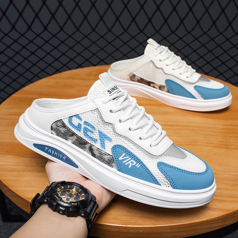 Giày oxford Mùa Hè Mới Hở Gót Không Có Gót Cho Nam