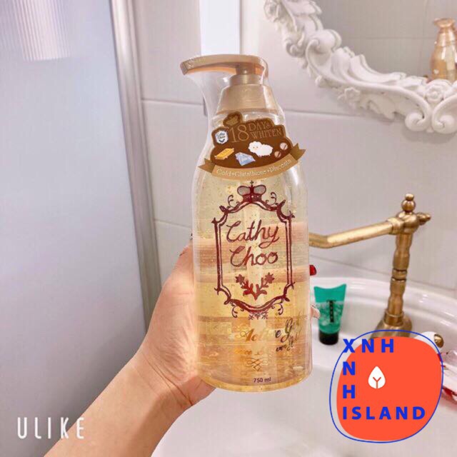 Sữa Tắm CATHY CHOO Vàng 24K Active Gold Fragrance Shower Gel Thái Lan - 750ml