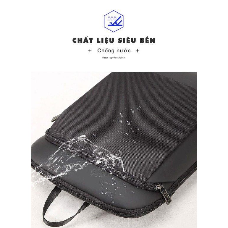 [Sale Sập Sàn] Balo doanh nhân Bopai cao cấp siêu mỏng nhẹ 15.6 inch - AD