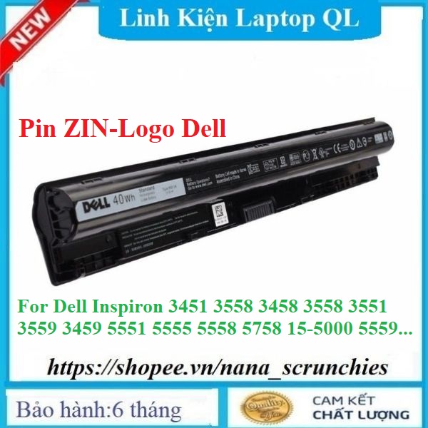 Pin Dell Inspiron 3451 3558 3458 3558 3551 3559 3459 5551 5555 5558 5758 15-5000 5559 5459 5458 M5Y1K ZIN