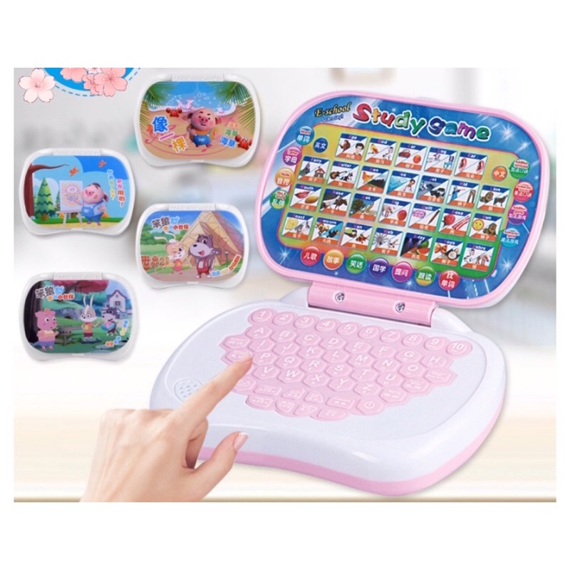 Máy tính laptop đồ chơi hỗ trợ học tập nhiều chủ đề cho bé