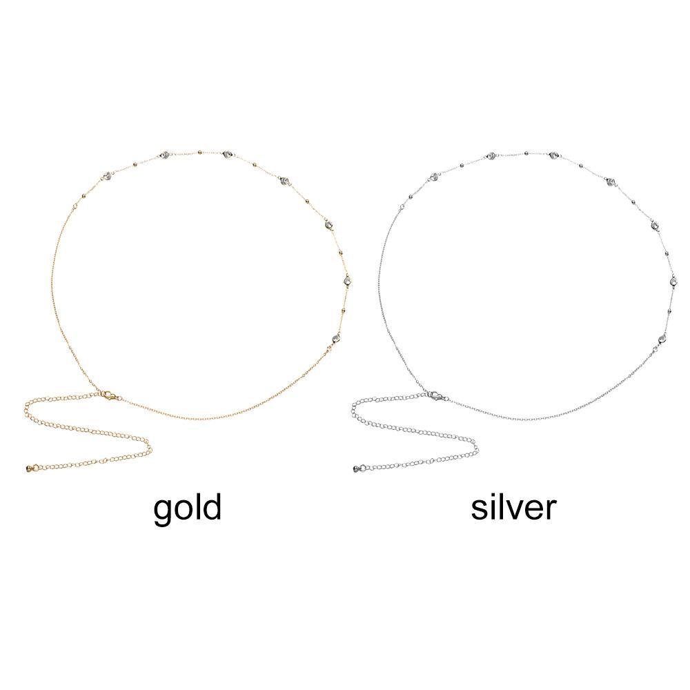 Thắt Lưng Chuỗi Xích Đính Đá Dùng Múa Bụng Phong Cách Bohemia Quyến Rũ