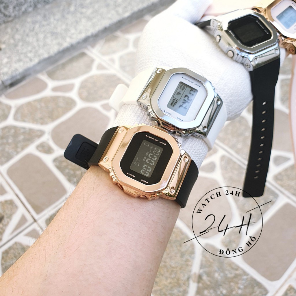 Đồng hồ nam, đồng hồ nữ G S00CK dáng Vuông 2 size khác nhau, điện tử | BigBuy360 - bigbuy360.vn
