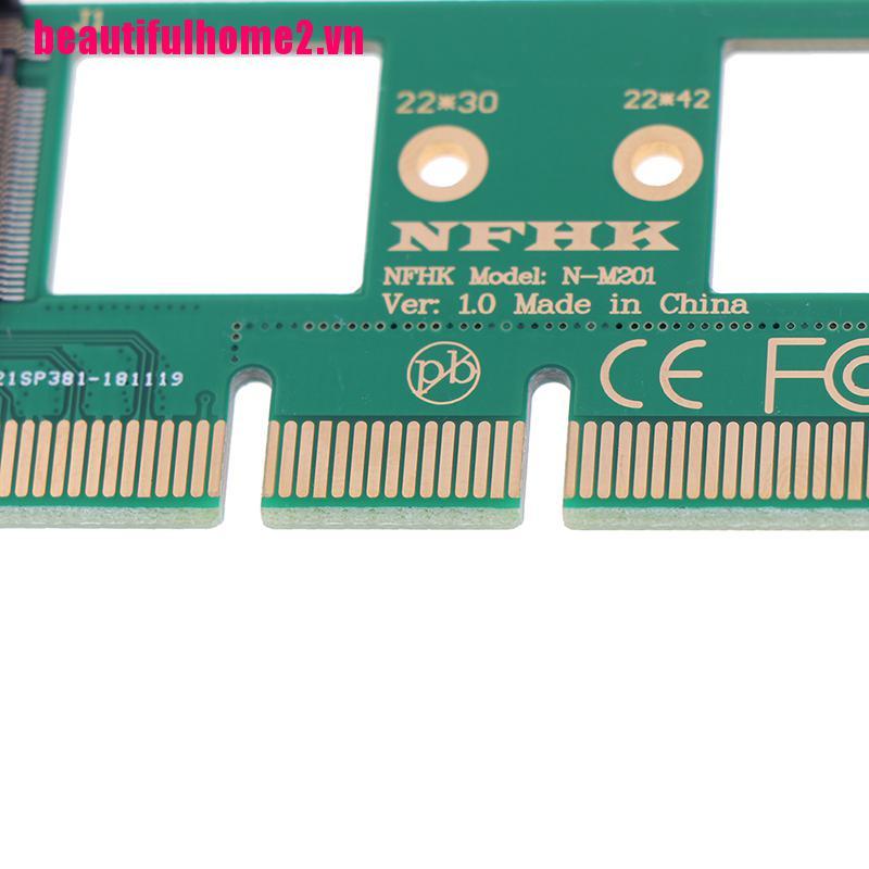 Card Chuyển Đổi Nvme M.2 Ngff Ssd Sang Pci-E Pci Express 3.0 16x X4