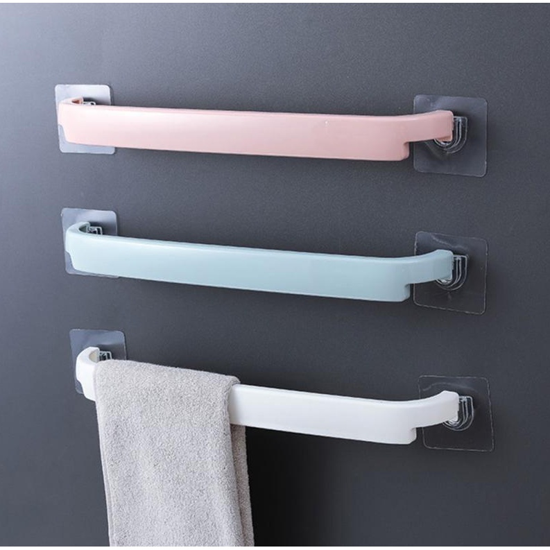Thanh treo đồ dán tường dài 45cm tiện dụng (màu ngẫu nhiên)