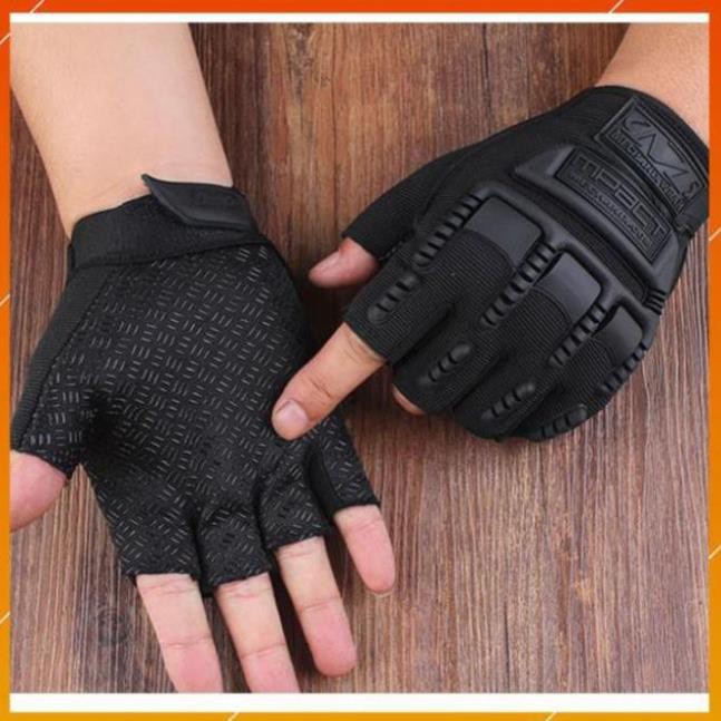 Găng Tay Xe Máy - Bao Tay Đi Phượt Monter- Kawasaki - Probike - Fox Hở Ngón Có Gù Bảo Vệ Chuyên Moto Thể Thao