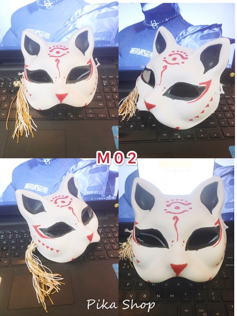 Tổng hợp các mẫu Kitsune mask bán chạy  - mặt nạ cáo cosplay