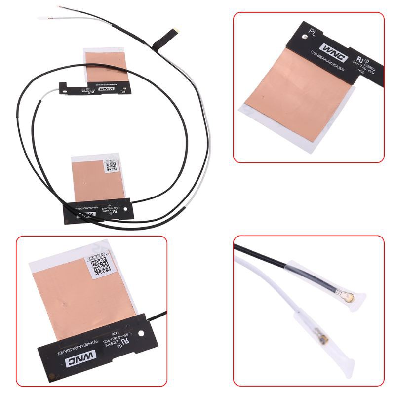 Cặp ăng ten wifi NGFF M.2 không dây IPEX MHF4 Antenna cho máy tính xách tay/ máy tính bảng In-tel AX200 9260 9560 8265 | BigBuy360 - bigbuy360.vn