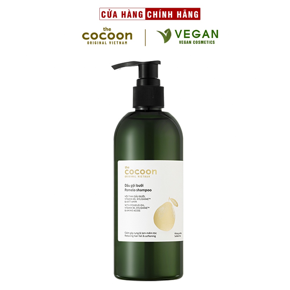 Dầu gội bưởi Pomelo shampoo Cocoon 310ml thuần chay