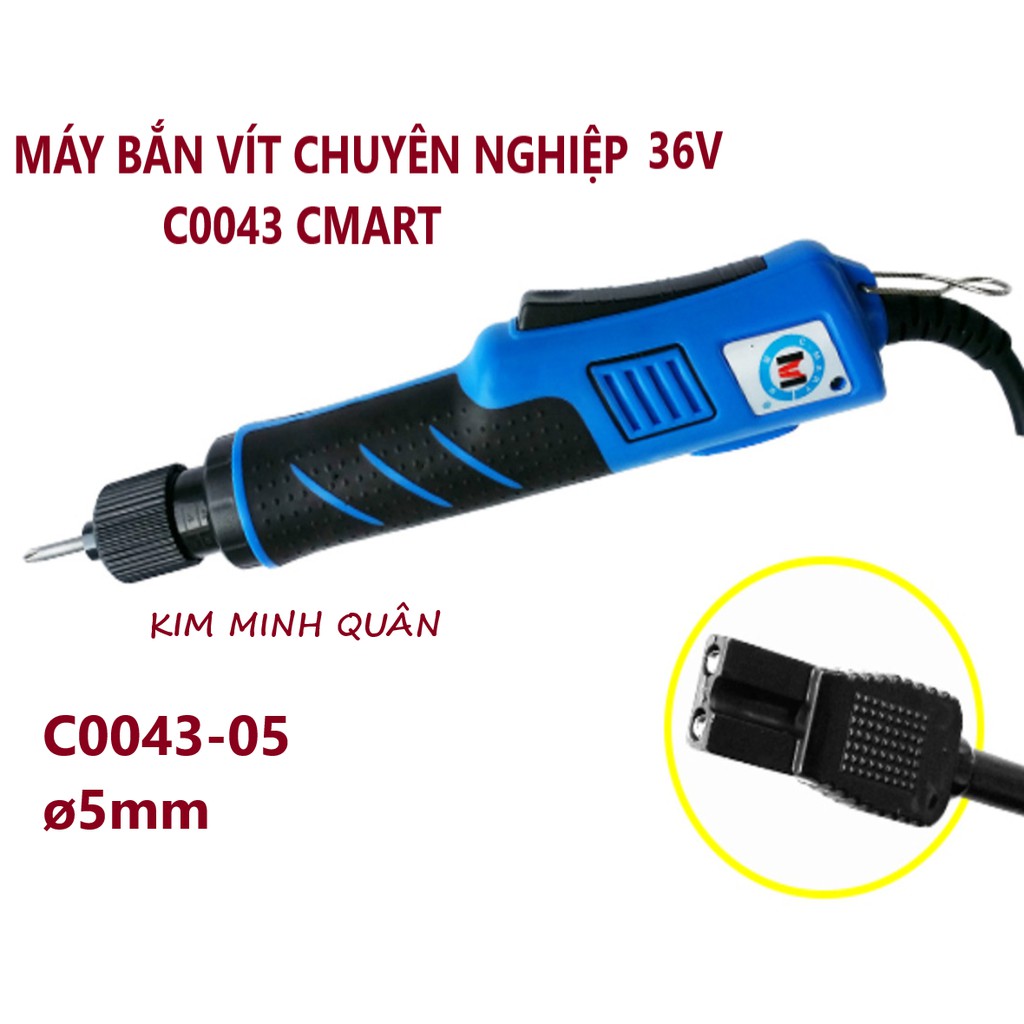 Máy Bắn Vít Công Nghiệp Bán Tự Động Nguồn 36V Đầu Gắn Vít ø 5mm C0043-05 CMART