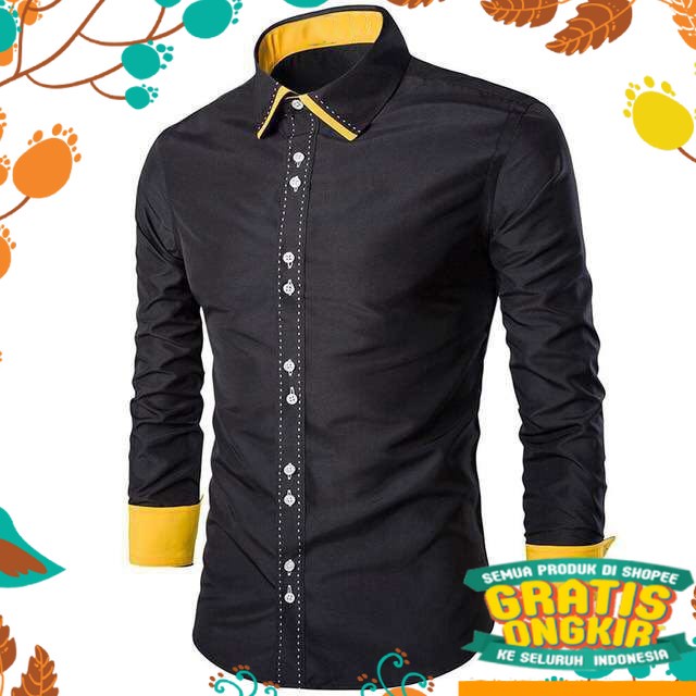 Áo Sơ Mi Nam Tay Dài Màu Xanh Dương / Hồng Xanh Dương maron Chính Hãng Thời Trang M8A3 SLIMFIT Cao Cấp Chống Lại Công Sở HEM COWO Recent COWO Recent