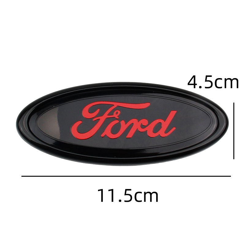 1 ❤ Logo Bằng Nhựa ABS 11.5CM*4.5 Dán Trang Trí Lưới Tản Nhiệt Trước Sau Xe Hơi Ford