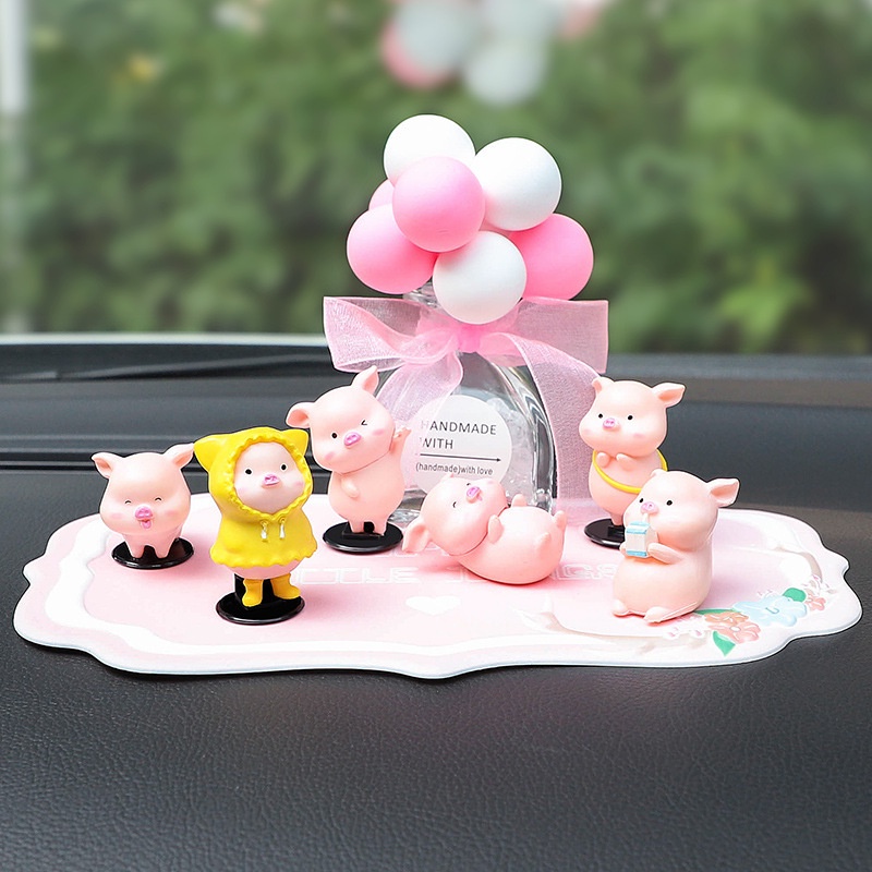 Mô Hình Trang Trí Esasylife Set 6 Chú Heo Con Dễ Thương Để Bàn Làm Việc, Xe Hơi, Ô Tô, Bàn Học, Phòng Khách Giá Rẻ