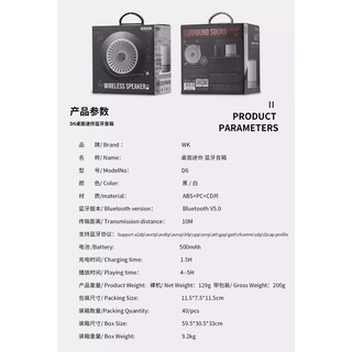 Loa Bluetooth WK Mini D6