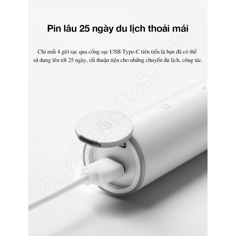 Bàn chải điện siêu âm Xiaomi Mijia Sonic T300 model MES602