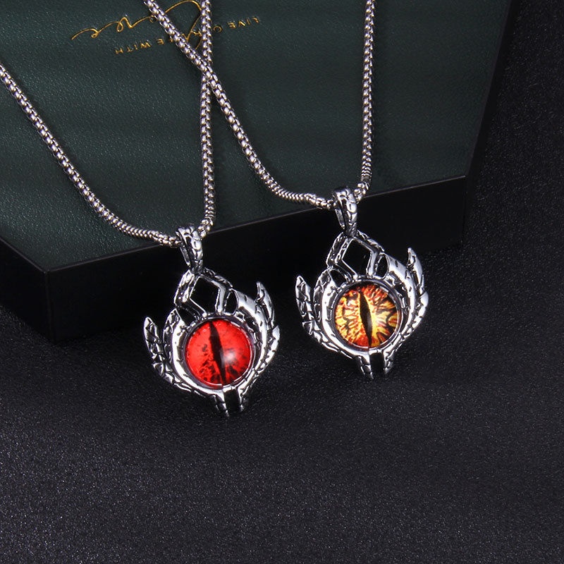 Combo Dây Chuyền / nhẫn hình mắt quỷ Eyes Chains Kuu Clothes cool ngầu