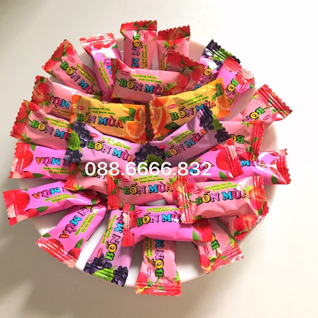 1K KẸO TRÁI CÂY BỐN MÙA