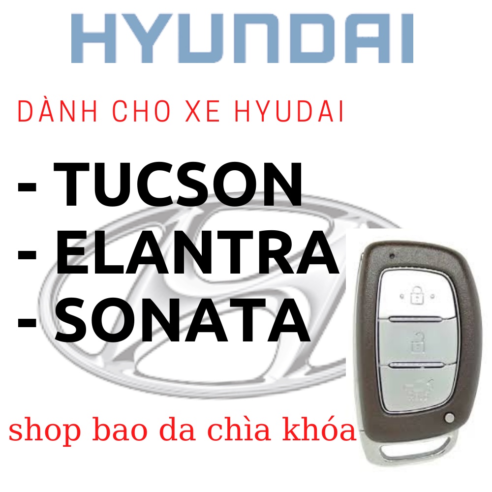 Bao da chìa khóa Hyundai Tucson,Hyundai i10,Hyundai Elentra Sonata (HB)