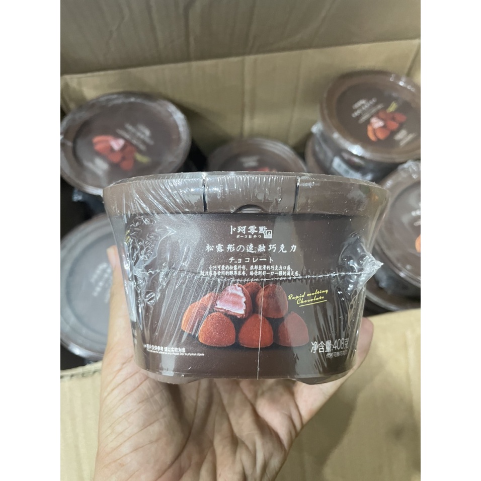 Chocolate Nama công thức Nhật  -  hộp 408g, viên phủ cacao