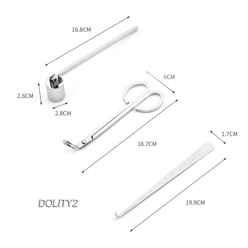 [Dolity2] Kéo Inox Cắt Nến Màu Bạc