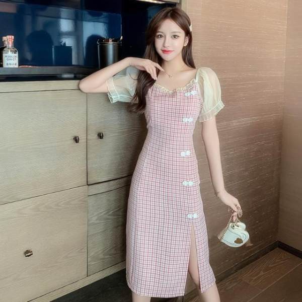 Đầm Sườn Xám Cách Tân Dáng Dài Vừa Vặn Phong Cách Trung Hoa Thời Trang Cho Nữ
