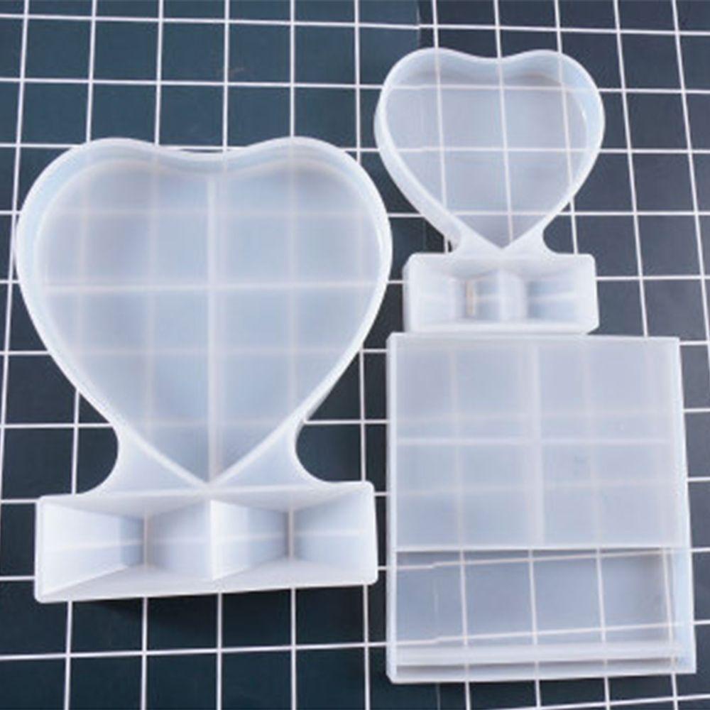 Khuôn Silicon Trong Suốt Làm Khung Ảnh DIY Hình Trái Tim Trang Trí Nhà Ở