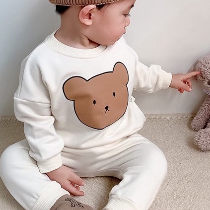 Bộ quần áo thu đông bé trai, bộ thu đông cho bé, quần áo dài tay cho bé trai KABICO - A21
