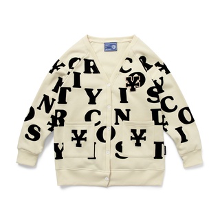 DirtyCoins Áo Khoác Print Cardigan - Ivory/Black
