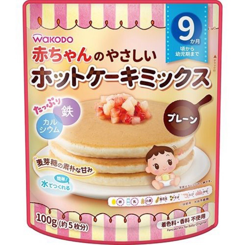 Bột làm bánh pancake cho bé từ 9m WAKODO 100gr