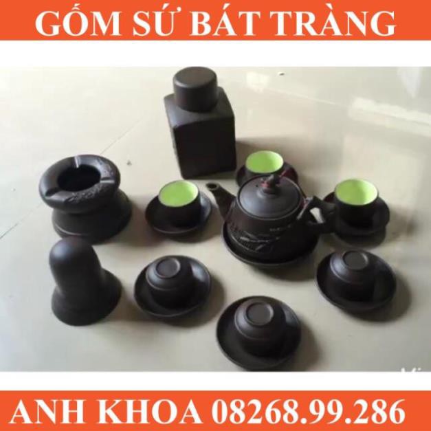 Ấm chén và phụ kiện đắp trúc Bát Tràng - Gốm sứ Bát Tràng Anh Khoa