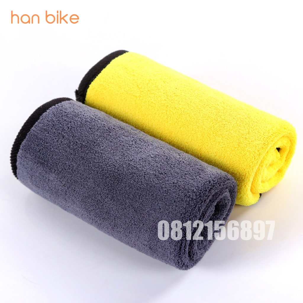 Khăn lau ô tô 3M chuyên dụng chất vải Microfiber màu vàng 2 lớp cao cấp siêu mịn siêu sạch siêu thấm hút