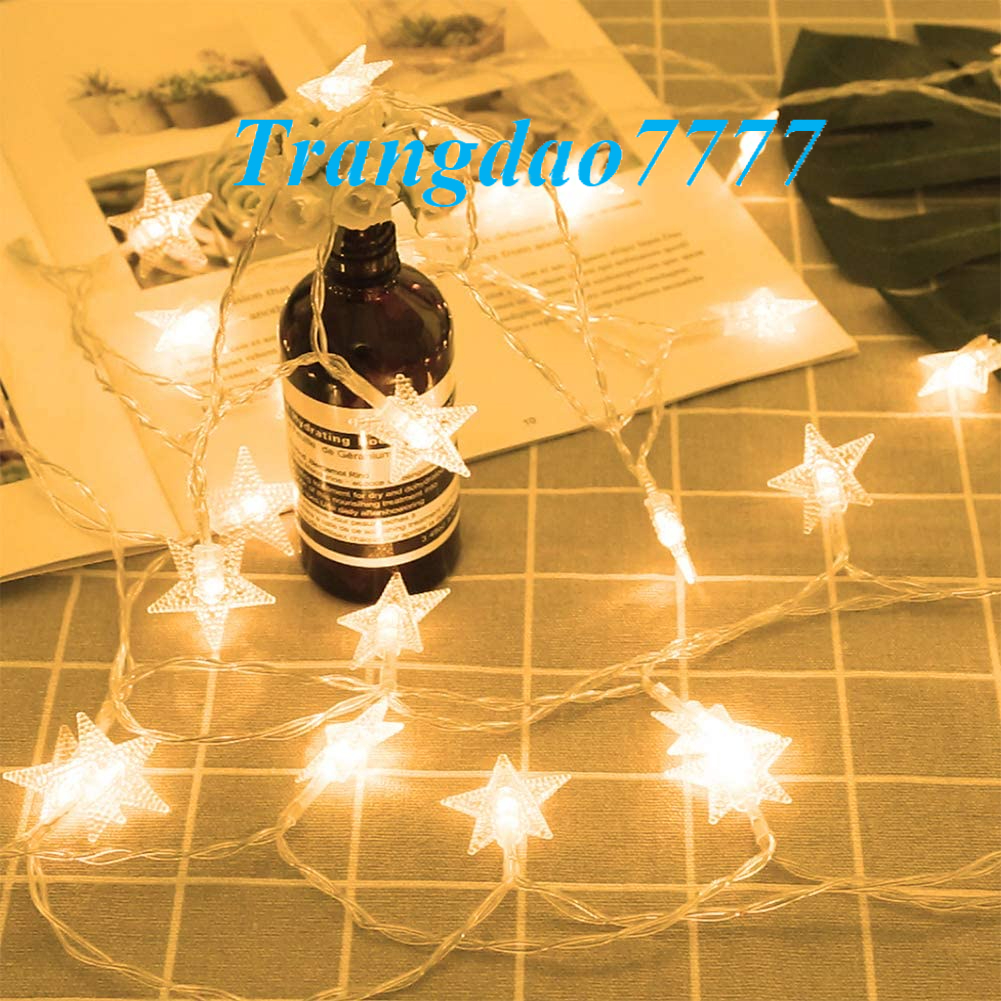 Đèn Led Xài Pin Chống Nước Bóng Đèn Led Hình Ngôi Sao Trang Trí Tiệc Noel Cắm Trại Đẹp Rẻ