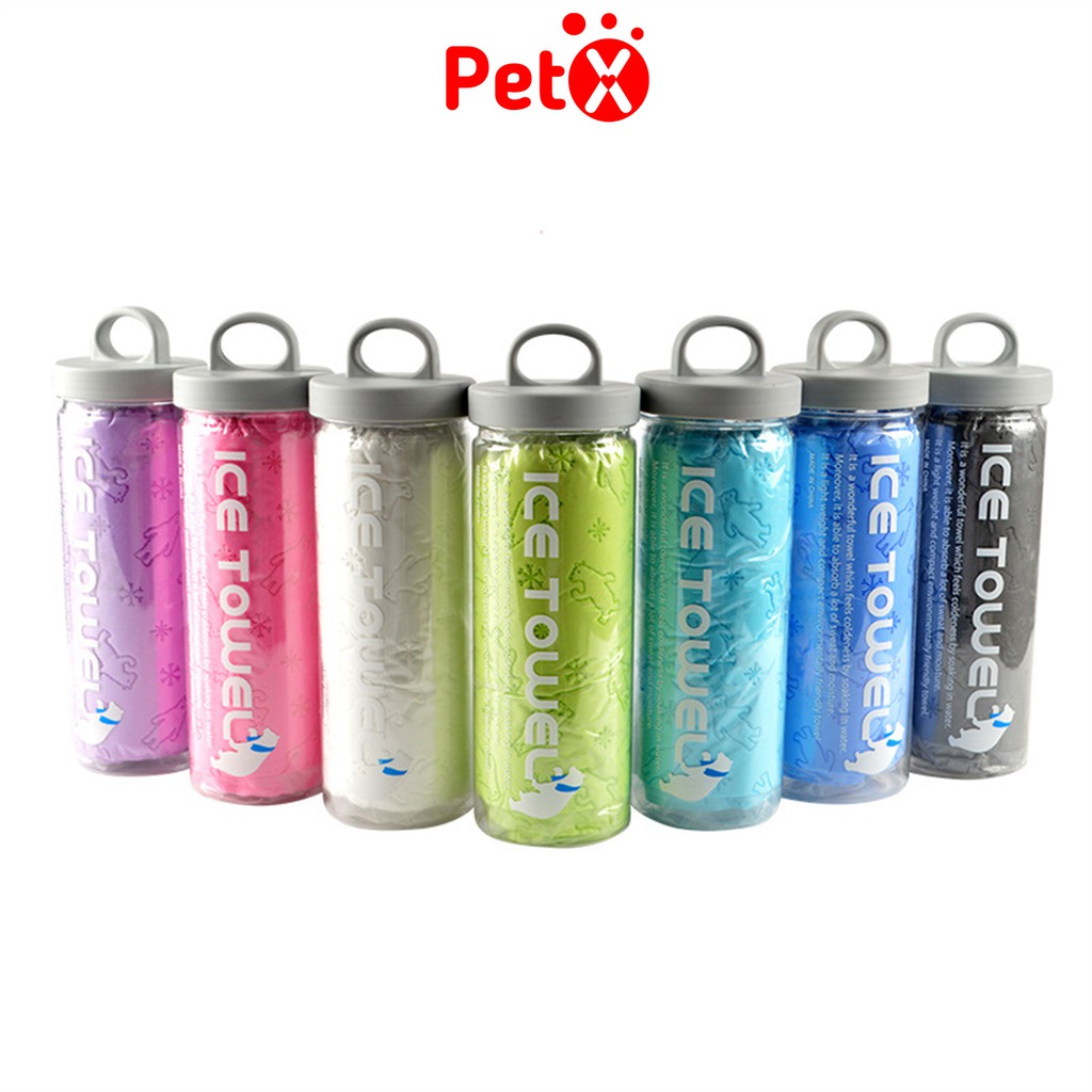 Khăn tắm siêu thấm hút Ice Towel có hộp trong veo và có móc treo size XL 85x33cm