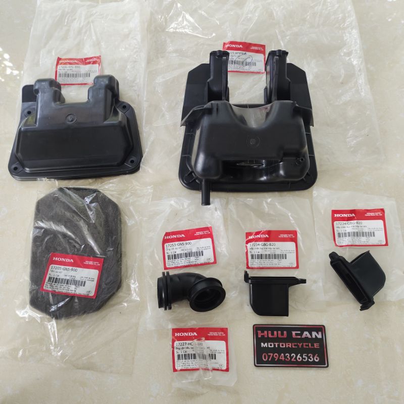 Bộ lóc gió Dream/ Wave 100 / Wave Thái 110 / Future 1 Honda chính hãng