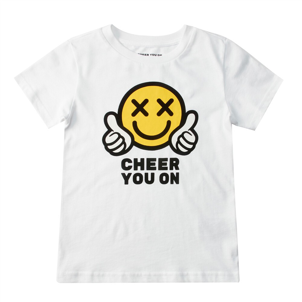 [New Collection] Áo Thun Ngắn Tay Trẻ Em In Hình &quot;Cheer You On&quot; Giordano 03080243