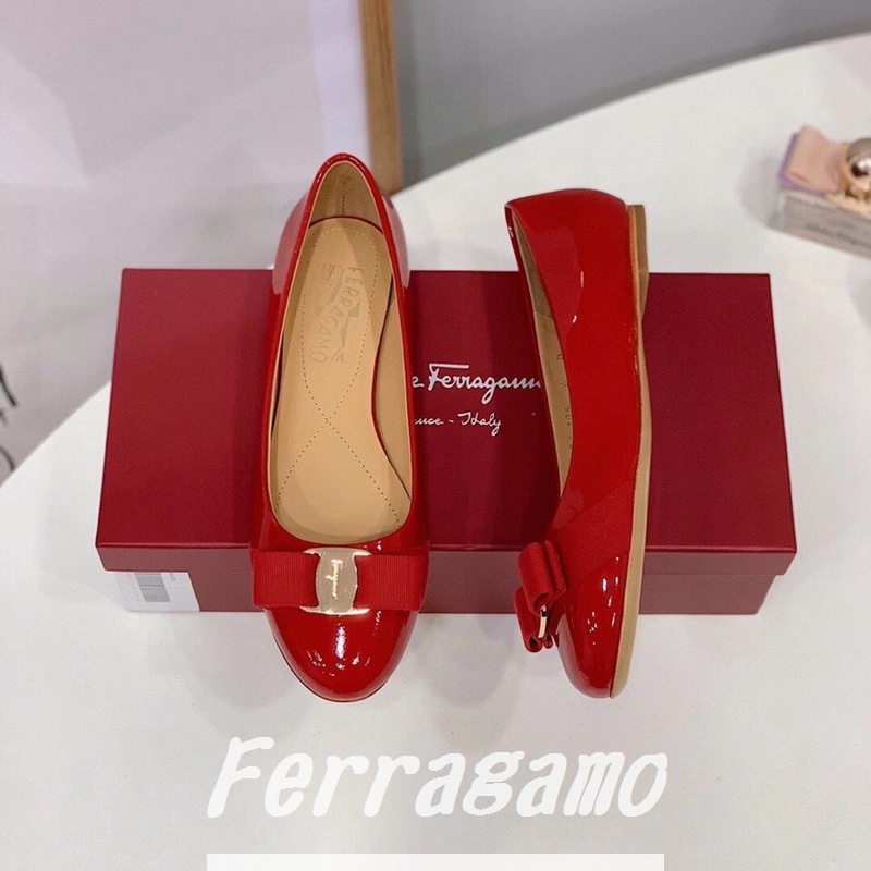 Giày Da Bóng Đế Bệt Nhập Khẩu 7 Màu Thời Trang Cho Nữ Size 34-41