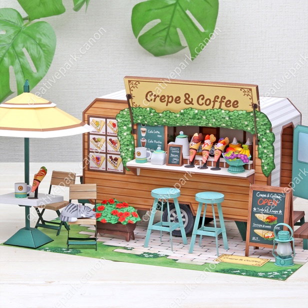 Mô hình cửa hàng Crepes & Cafe