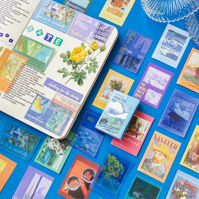 Set 100 Tờ Giấy Hình Cô Gái Phong Cách Vintage Hiện Đại